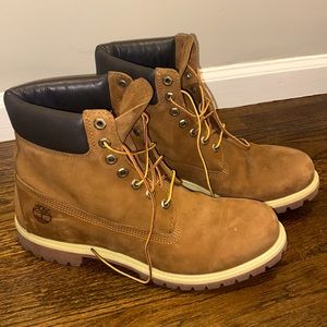 Timberland 6" Premium Rust Boots Nubuck 72066 Size 12M